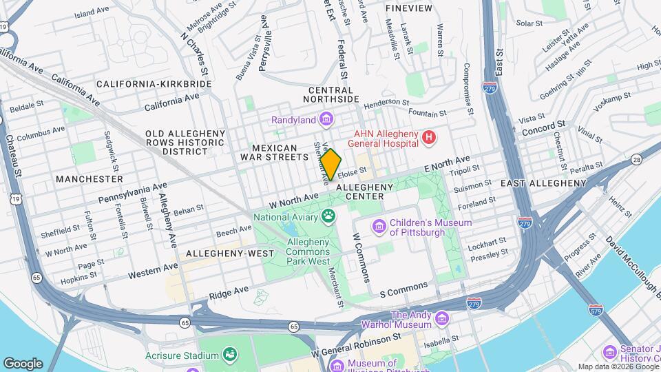 218 W North Ave Map and Location Details