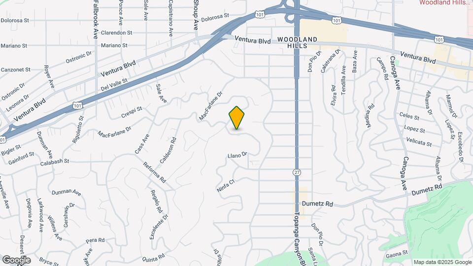 5128 Llano Dr Map and Location Details