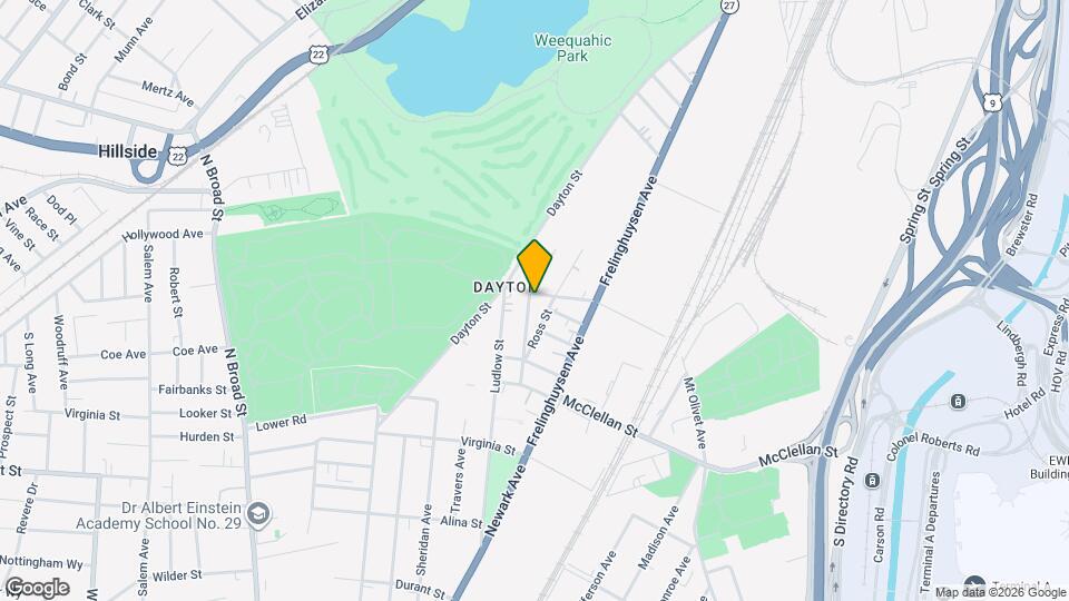 25 Evergreen Ave Map and Location Details