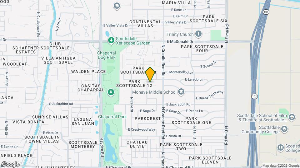 8308 E Valley View Rd Map and Location Details