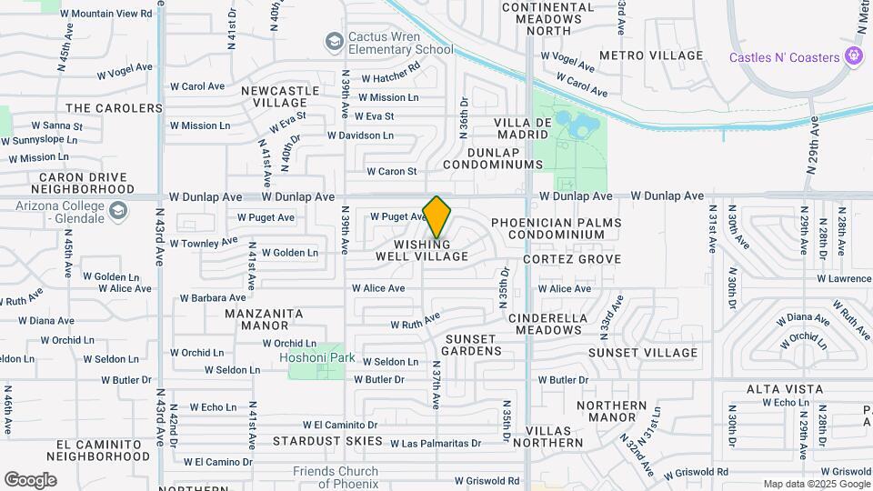 3638 W Townley Ave Map and Location Details