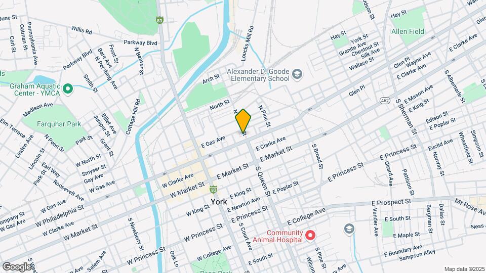 114 N Queen St Mapa y Detalles de la Ubicación