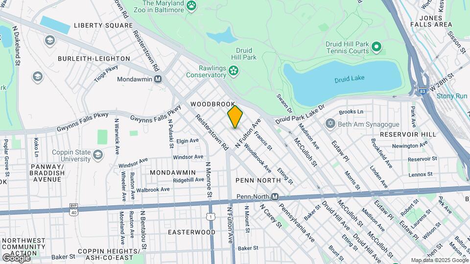 2827 Woodbrook Ave Mapa y Detalles de la Ubicación