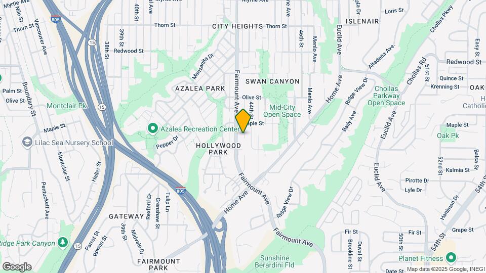 2545 Fairmount Ave, Unit 2545-2549 1/2 Map and Location Details