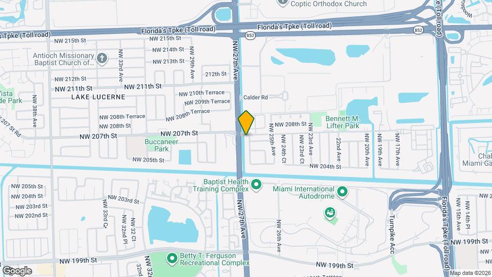 20620 NW 26th Ct Map and Location Details