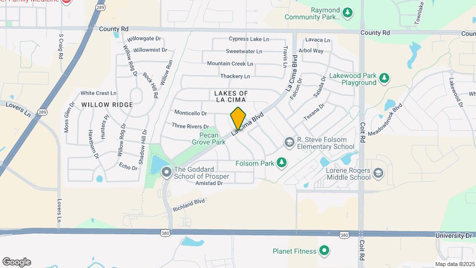 701 Buffalo Springs Dr Map and Location Details