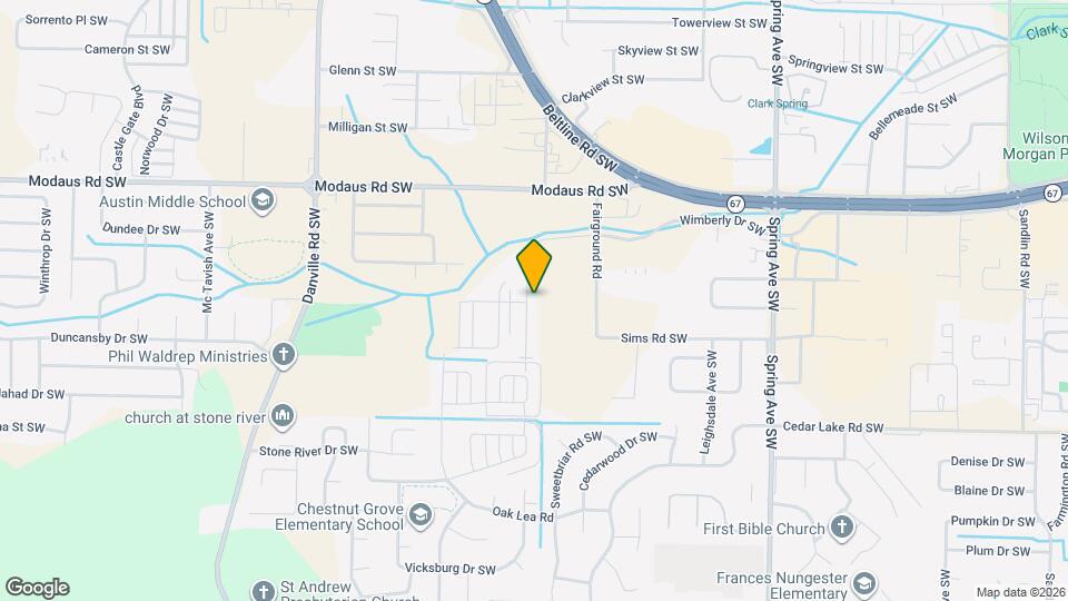 2826 Wimberly Dr SW Map and Location Details