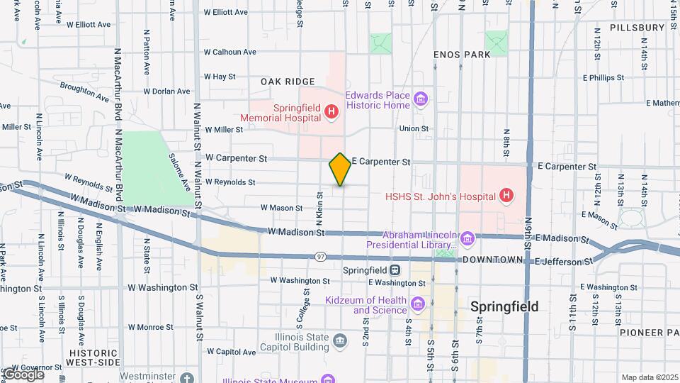 419 N 1st St Map and Location Details