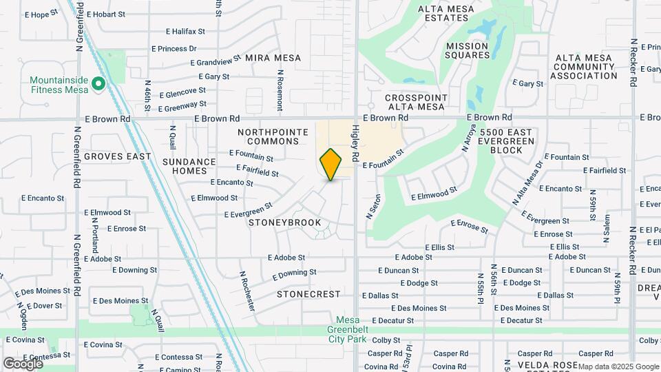 5136 E Evergreen St Mapa y Detalles de la Ubicación