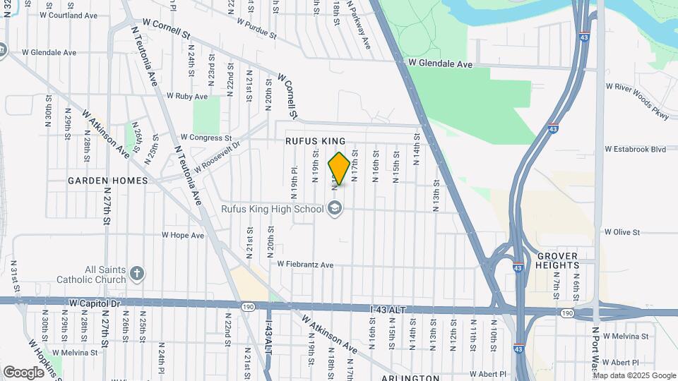 4232 N 18th St Map and Location Details