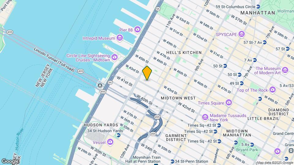 529 W 42nd St Map and Location Details