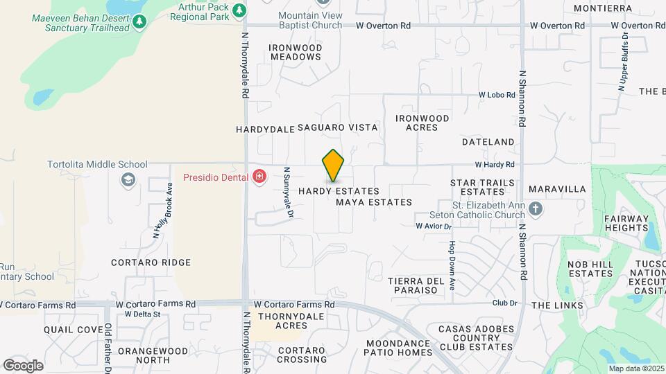3512 W Ringtail Den Way Map and Location Details