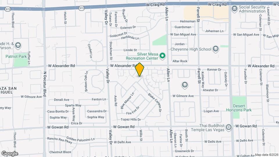 3960 W Monaco View Dr Map and Location Details