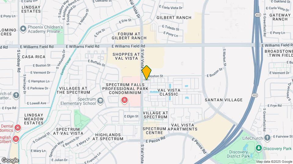 1634 E Canyon Creek Dr Map and Location Details