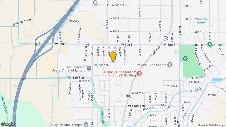 756 W 1000 S, Unit upper Map and Location Details