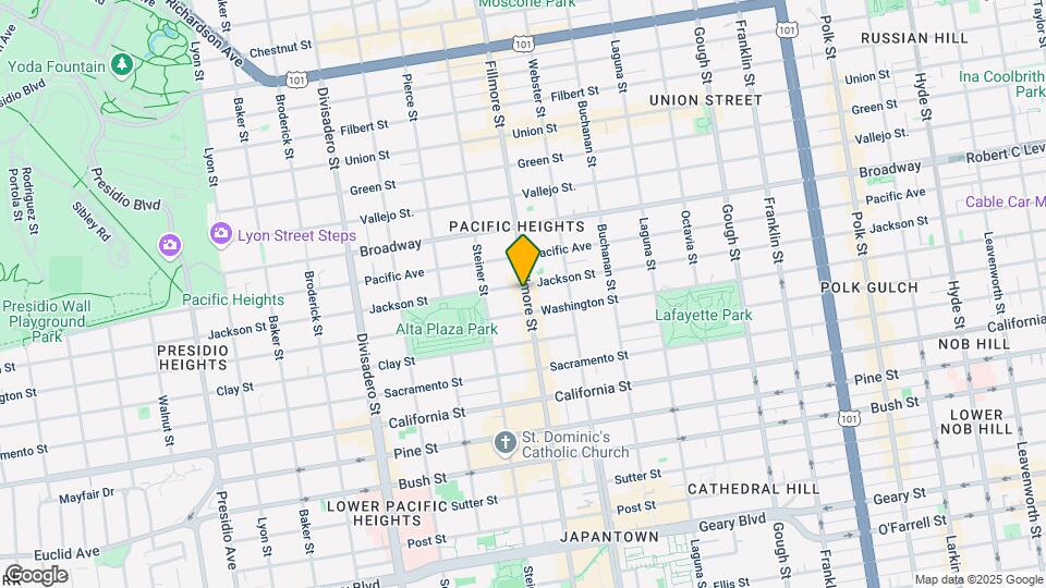 2443 Fillmore St Map and Location Details