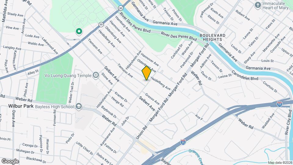 7921 Kammerer Ave Mapa y Detalles de la Ubicación