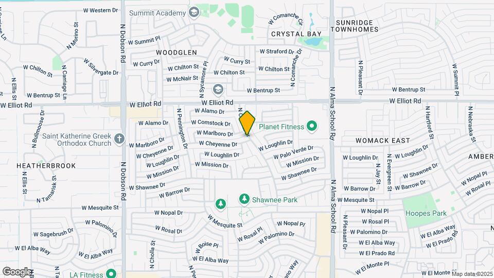 1402 W Cheyenne Dr Map and Location Details
