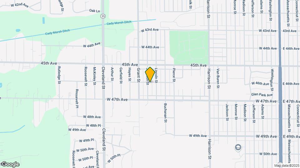 1427 W 46th Ave Mapa y Detalles de la Ubicación