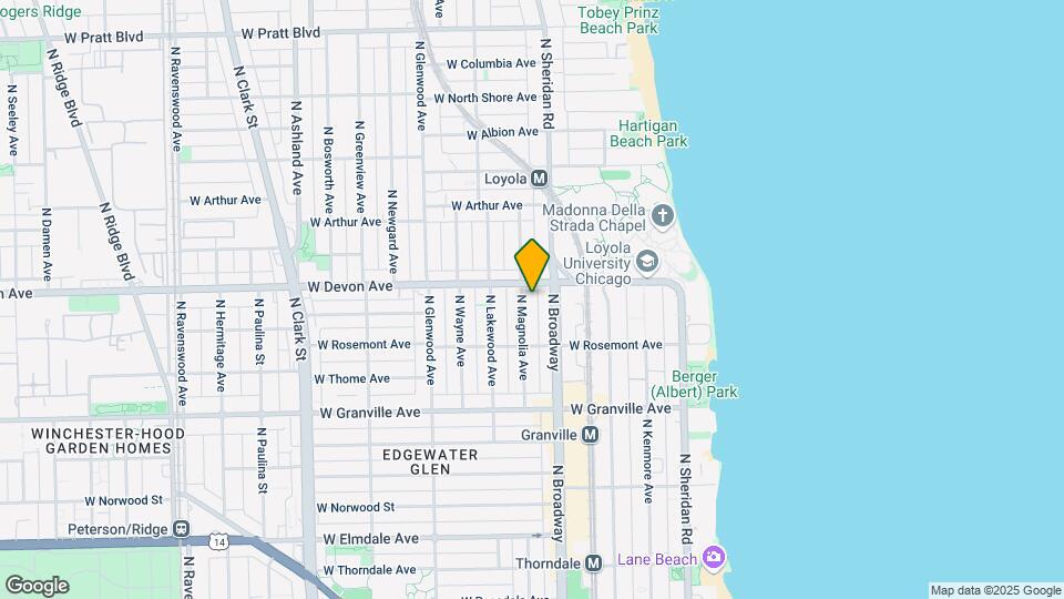 6347 N Magnolia Ave, Unit STUDIO Map and Location Details