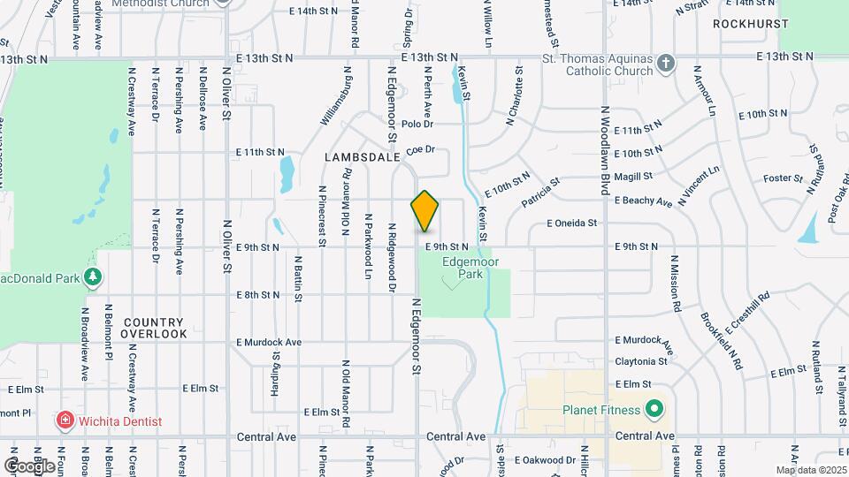 1008 N Edgemoor St Map and Location Details