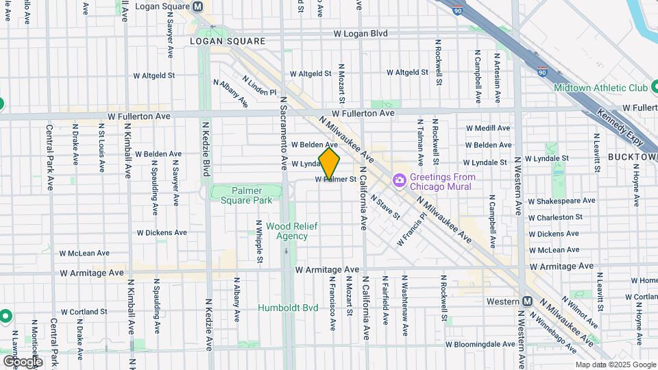 2853 W Palmer St Map and Location Details