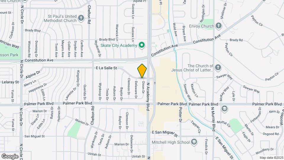 3751 E La Salle St Map and Location Details