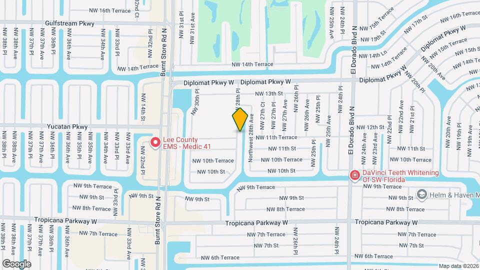 1119 NW 28th Pl Map and Location Details