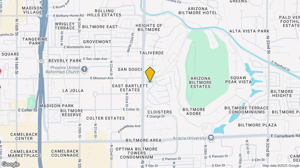 5443 N 25th St Map and Location Details