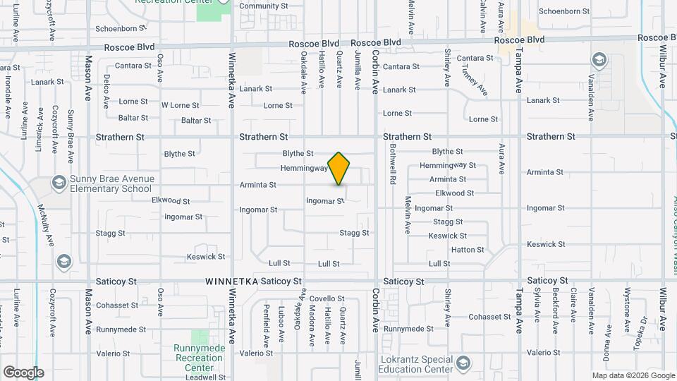 19804 Arminta St Map and Location Details