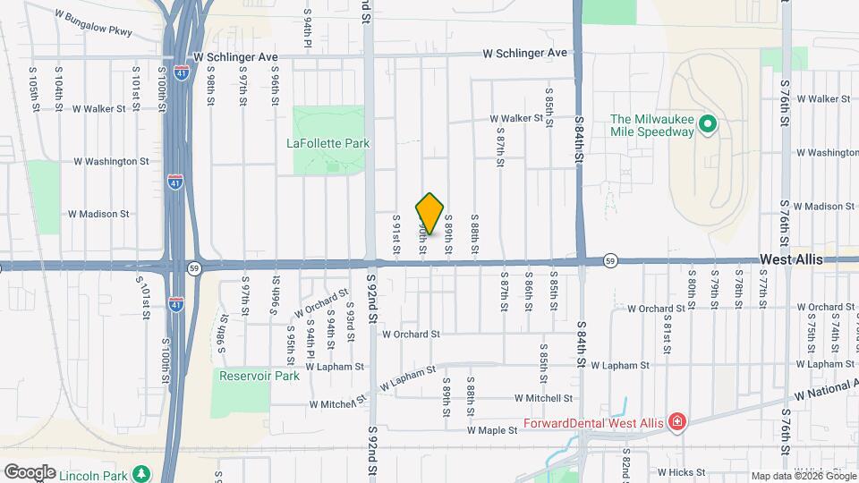 1342 S 90th St Map and Location Details
