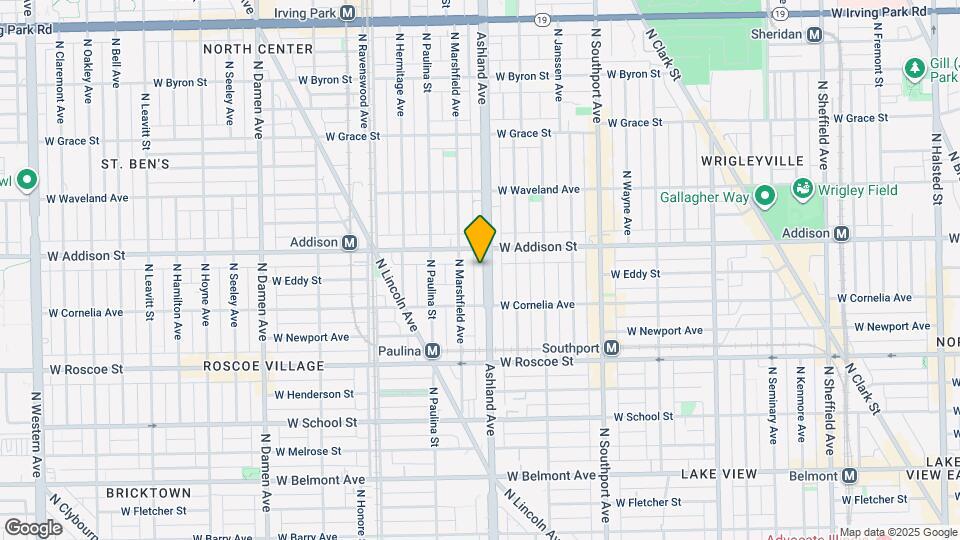 3540 N Ashland Ave Mapa y Detalles de la Ubicación