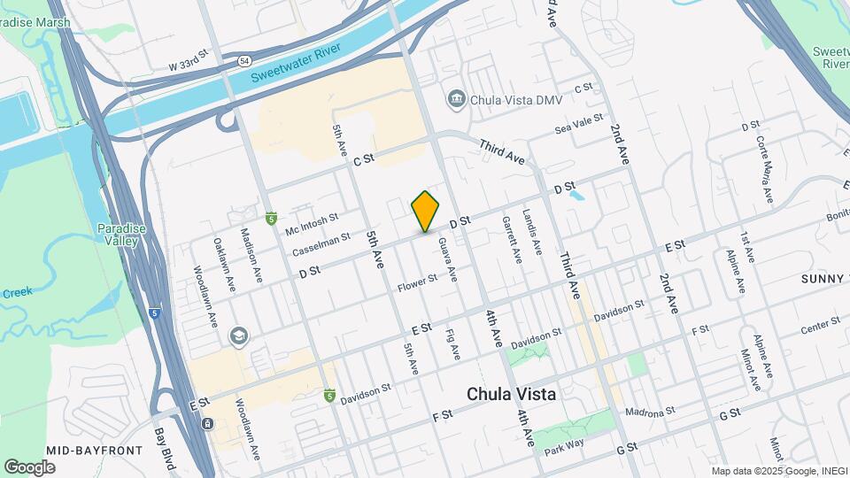 442 D St Mapa y Detalles de la Ubicación