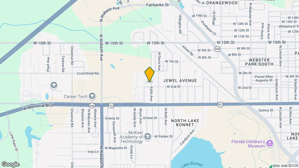 1106 Edith Ave Map and Location Details