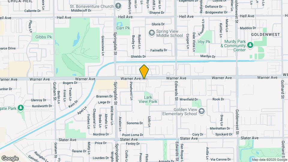 6222 Warner Ave Mapa y Detalles de la Ubicación