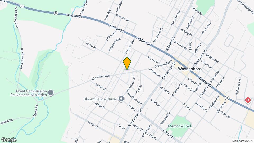 222 Cleveland Ave Map and Location Details