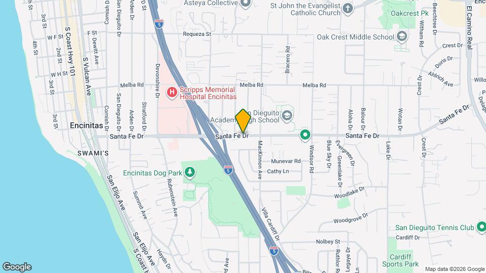 635 Santa Fe Dr Map and Location Details