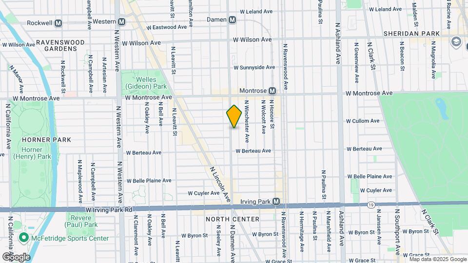 4243 N Damen Ave Map and Location Details