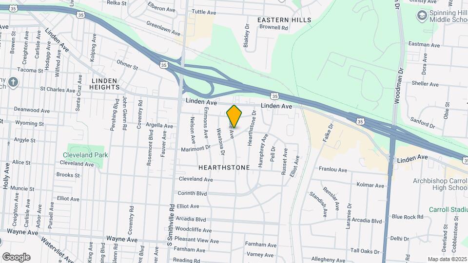 1532 Meriline Ave Map and Location Details