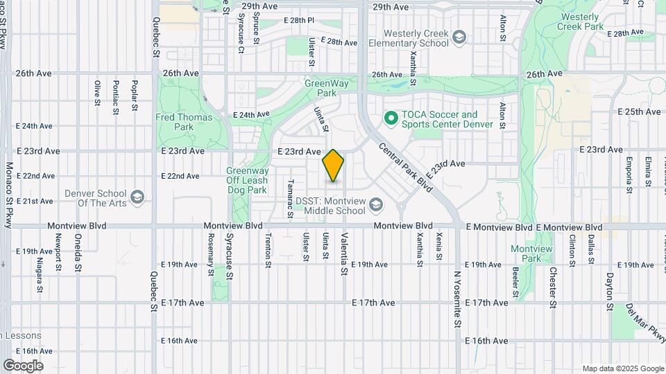 2220 Uinta St Map and Location Details