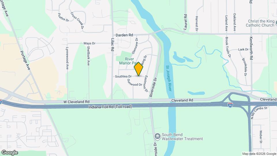 1330 Southlea Dr Map and Location Details