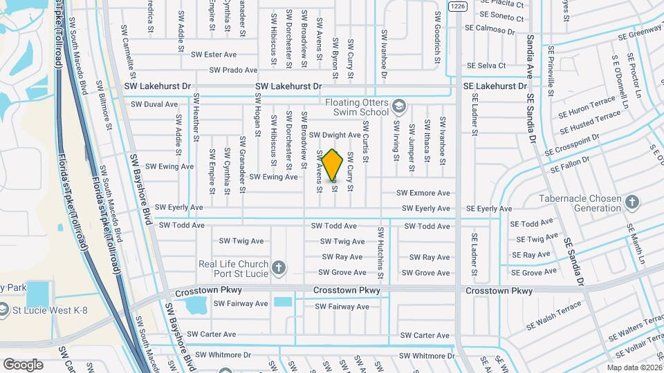 1274 SW Byron St Mapa y Detalles de la Ubicación