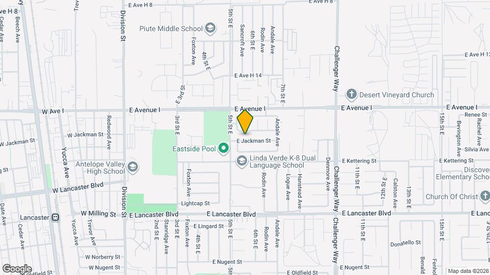 533 E Jackman St Map and Location Details