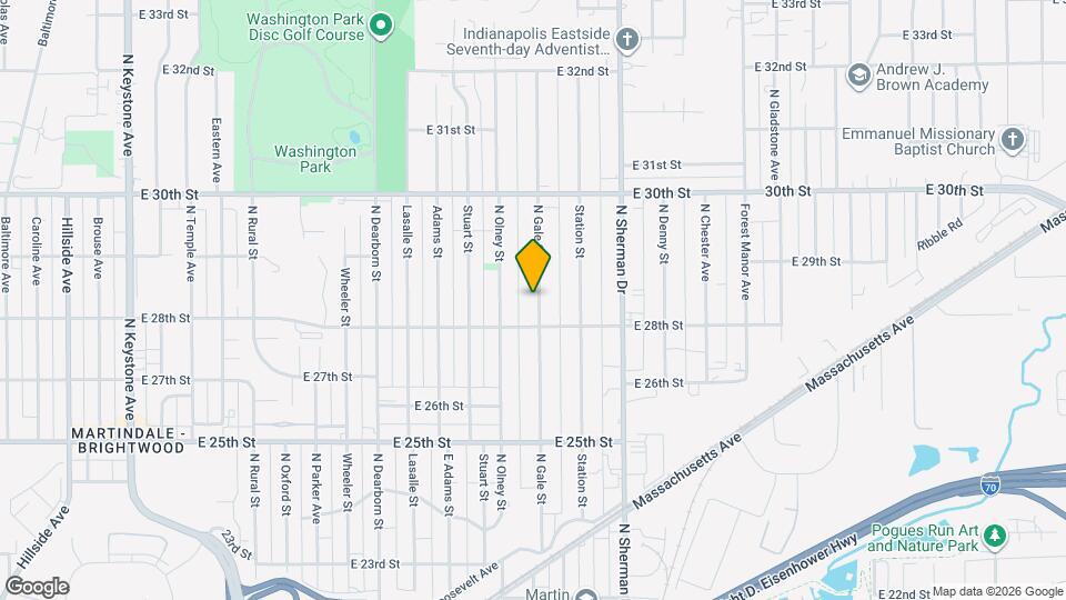 2828 N Gale St Map and Location Details