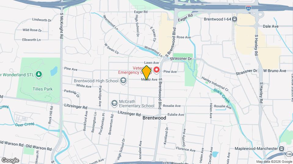 8900 Moritz Ave Map and Location Details