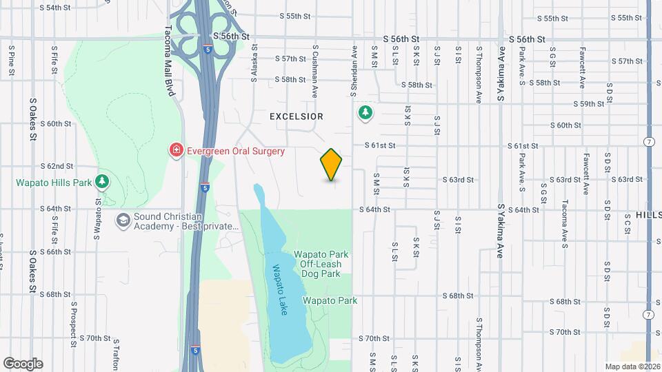 6158 S Cushman Ave Map and Location Details