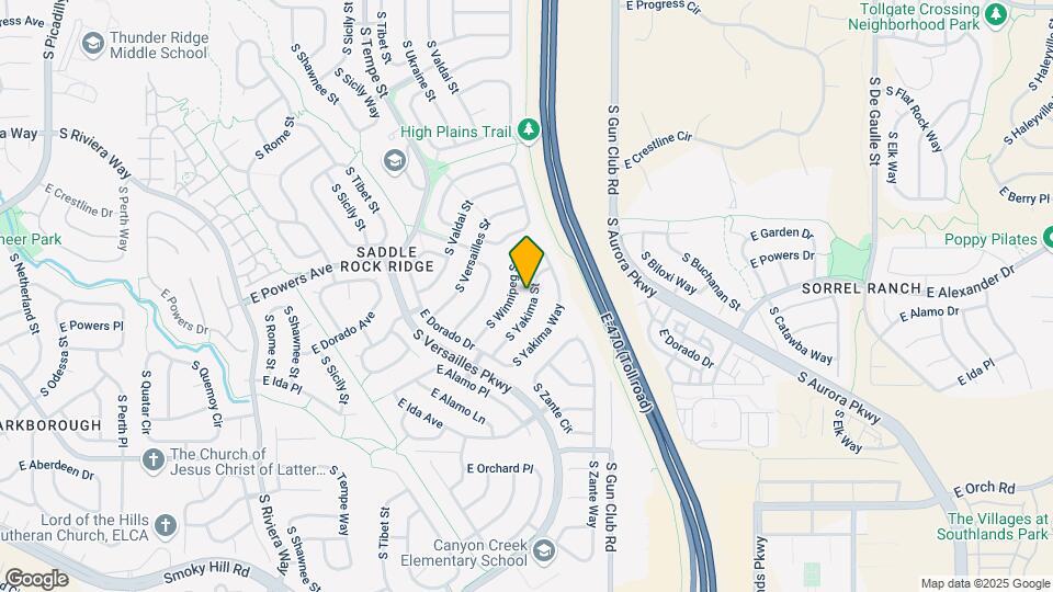 5551 S Yakima St Map and Location Details