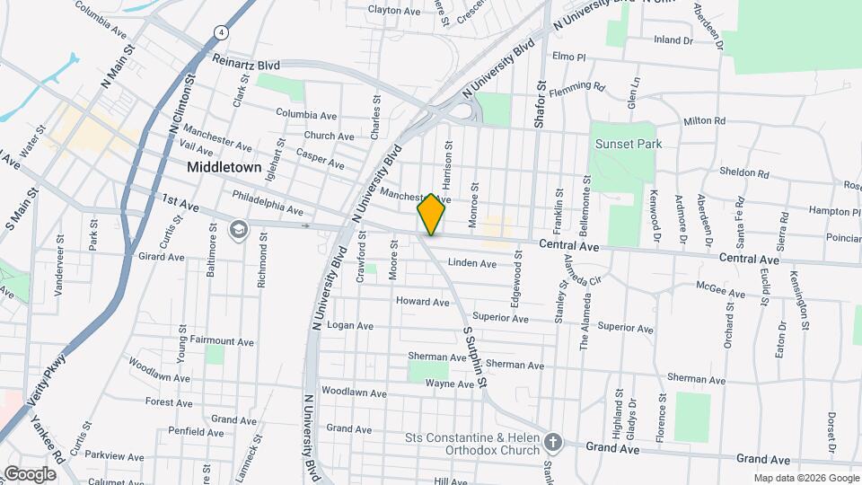 2022 Central Ave Map and Location Details