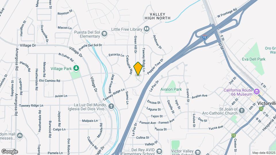 15875 Green Hill Dr Mapa y Detalles de la Ubicación