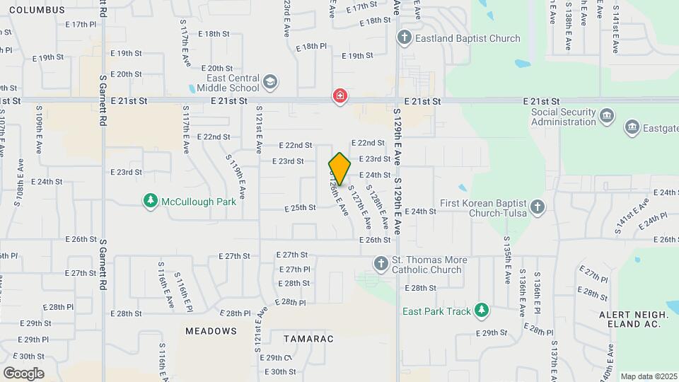 2427 S 126th E Ave Map and Location Details